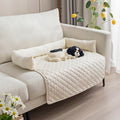 Couch Guard Curved Plush Pet Sofa Protector – Removable Calming Mat
