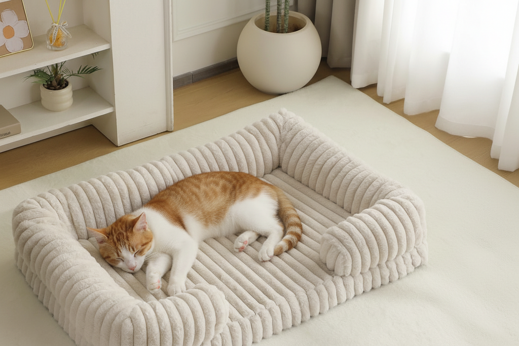 Cloud Rest Plush Rectangular Pet Bed