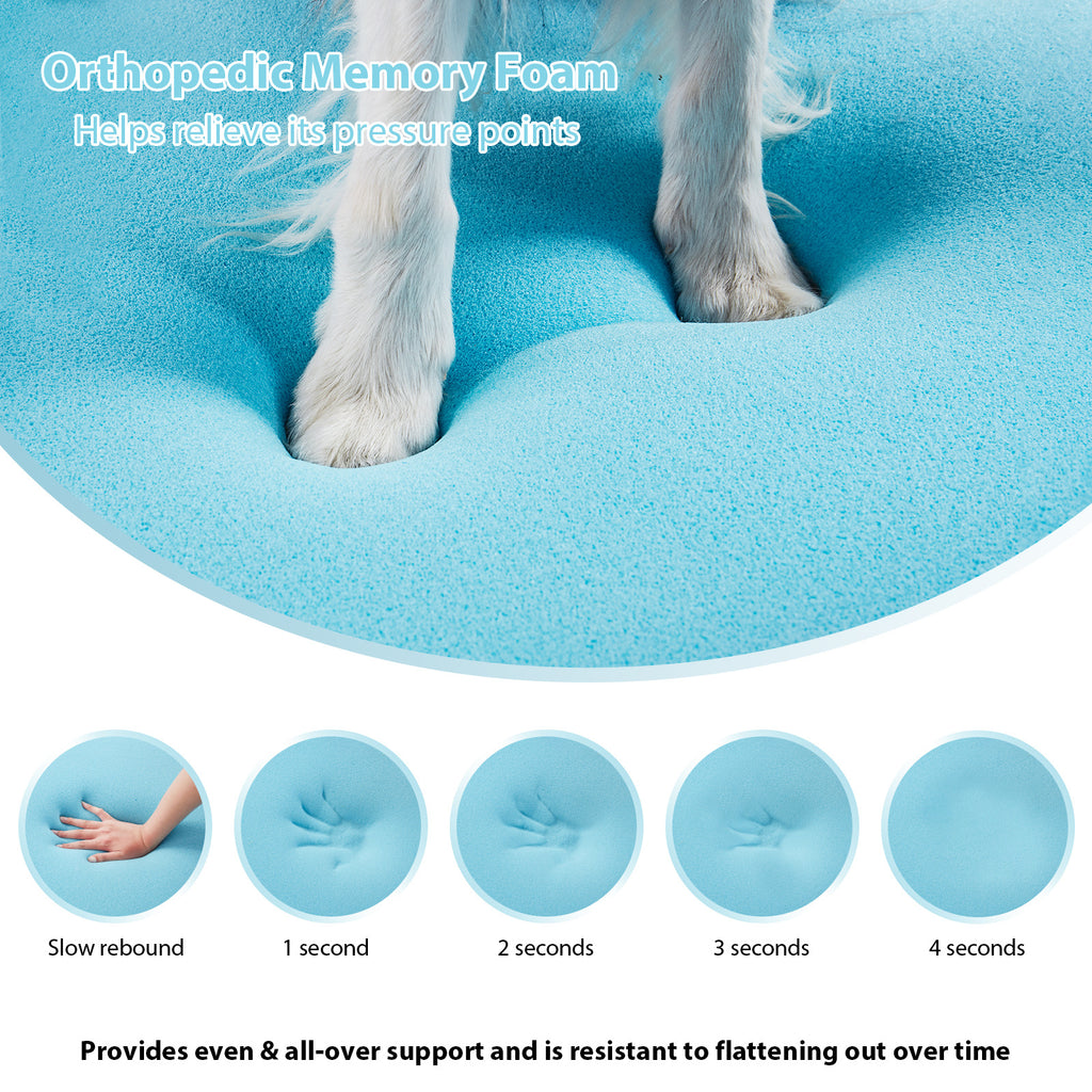 AllSeason OrthoNest Memory Foam Pet Bed – Removable Cover