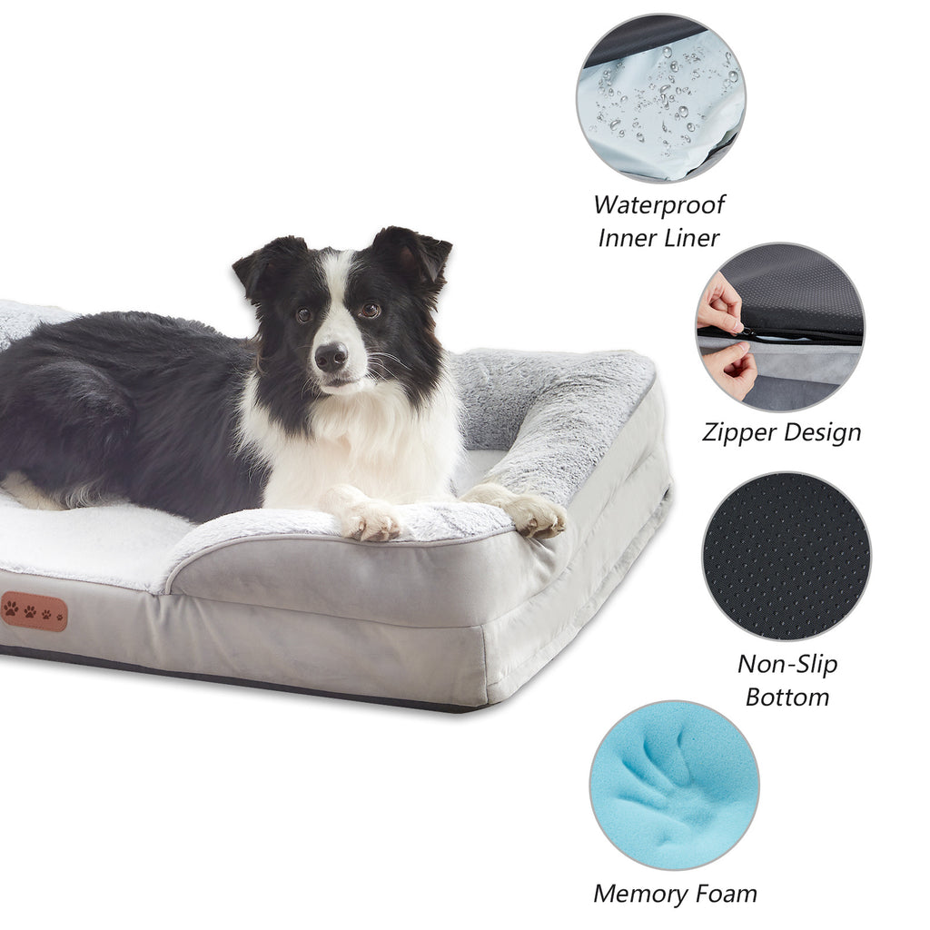 AllSeason OrthoNest Memory Foam Pet Bed – Removable Cover
