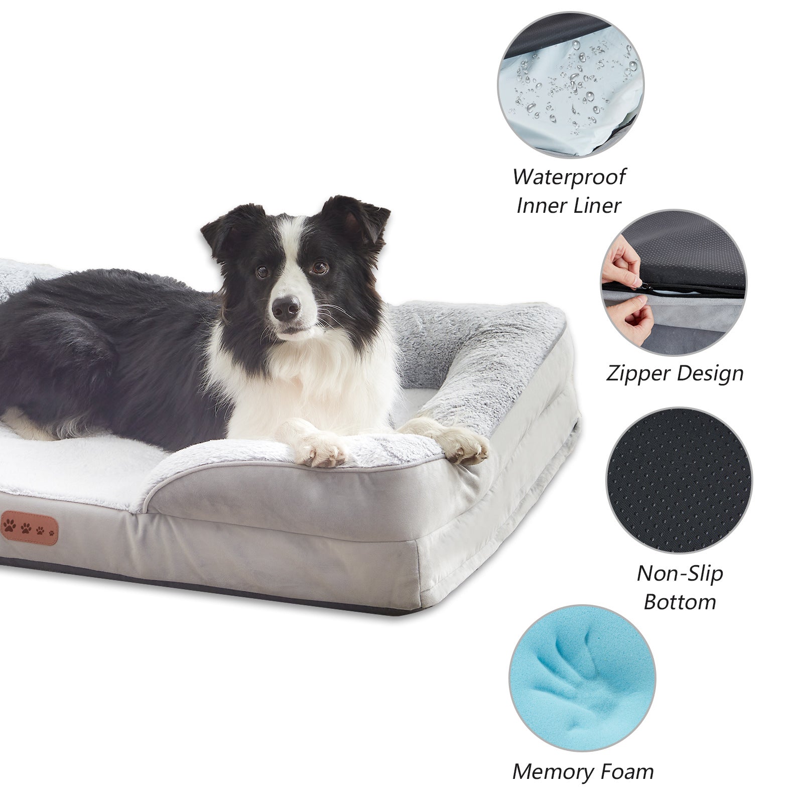 AllSeason OrthoNest Memory Foam Pet Bed – Removable Cover