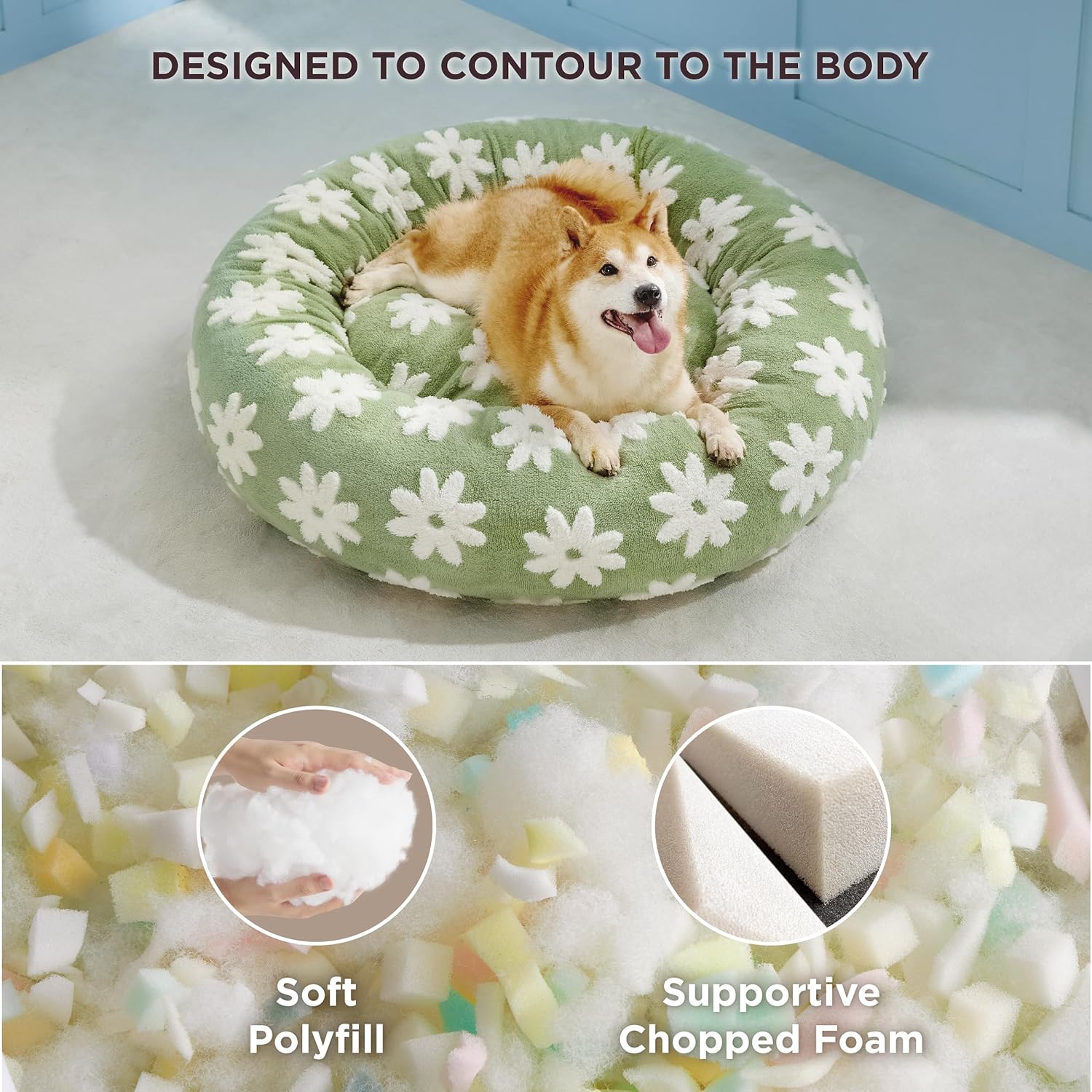 Cuddle Nest Round Plush Pet Bed