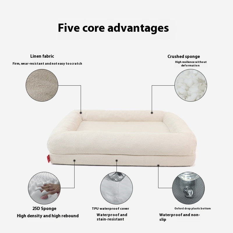 Pure Rest Memory Foam Pet Bed (Waterproof Liner)