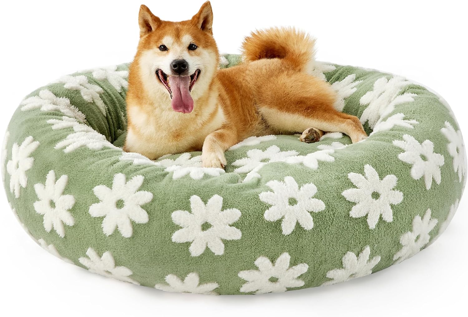 Cuddle Nest Round Plush Pet Bed