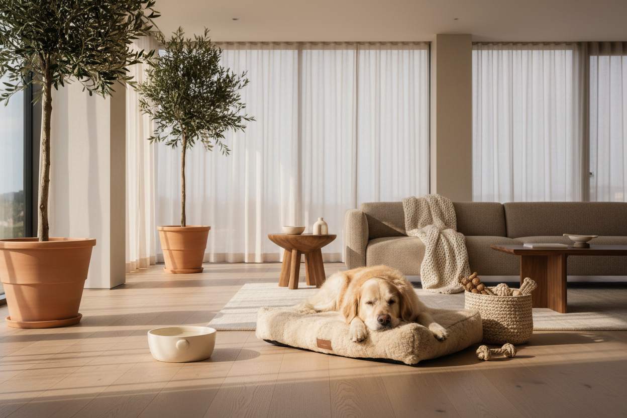 Lifestyle Scene with Pet Bed
